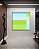 Quadro Quadrado Geométrico Listras Azul Bebê Verde Canvas Moldura - Imagem 3