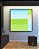 Quadro Quadrado Geométrico Listras Azul Bebê Verde Canvas Moldura - Imagem 4