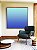 Quadro Quadrado Degradê Abstrato Cores Azul Cobalto Turquesa Canvas Moldura - Imagem 4