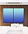 Duo de Quadros Degradê Abstrato Cores Azul Cobalto Turquesa Canvas Moldura - Imagem 2