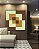 Quadro Quadrado Verde Marrom Bronze Abstrato Geométrico Canvas Moldura - Imagem 5