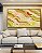 Quadro Horizontal Cores Verde Laranja Salmão Branco Canvas Moldura - Imagem 2