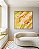 Quadro Quadrado Cores Verde Laranja Salmão Branco Canvas Moldura - Imagem 5