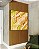 Quadro Quadrado Cores Verde Laranja Salmão Branco Canvas Moldura - Imagem 3