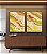 Duo de Quadros Abstrato Cores Verde Laranja Salmão Branco Canvas Moldura - Imagem 1