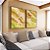 Duo de Quadros Abstrato Cores Verde Laranja Salmão Branco Canvas Moldura - Imagem 2