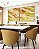 Duo de Quadros Quadrados Abstrato Verde Laranja Salmão Branco Canvas Moldura - Imagem 2