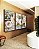 Trio de Quadros Flores Brancas Dourado Turquesa Delicadas Canvas Moldura - Imagem 5