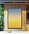 Quadro Vertical Abstrato Degradê Amarelo Dourado Creme Azul Canvas Moldura - Imagem 4