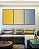 Trio de Quadros Abstrato Degradê Amarelo Dourado Creme Azul Canvas Moldura - Imagem 4