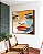 Quadro Quadrado Rosto Feminino Abstrato Pintura Colorida Canvas Moldura - Imagem 4