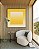 Quadro Quadrado Amarelo Ouro Areia Abstrato Degradê Margem Canvas Moldura - Imagem 1
