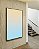 Quadro Vertical Abstrato Degradê Pêssego Azul Celeste Canvas Moldura - Imagem 4