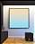 Quadro Quadrado Abstrato Degradê Pêssego Azul Celeste Canvas Moldura - Imagem 4