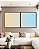 Duo de Quadros Quadrados Abstrato Degradê Pêssego Azul Celeste Canvas Moldura - Imagem 5
