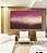 Quadro Horizontal Abstrato Rosa Bege Vinho Efeito Pintura Canvas Moldura - Imagem 4