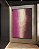 Quadro Vertical Abstrato Rosa Bege Vinho Efeito Pintura Canvas Moldura - Imagem 2