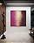 Quadro Quadrado Abstrato Rosa Bege Vinho Efeito Pintura Canvas Moldura - Imagem 3