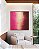 Quadro Quadrado Abstrato Rosa Bege Vinho Efeito Pintura Canvas Moldura - Imagem 1