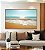 Quadro Horizontal Mar Turquesa Sol Claro Vivo Praia Canvas Moldura - Imagem 3