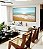 Quadro Horizontal Mar Turquesa Sol Claro Vivo Praia Canvas Moldura - Imagem 5