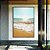 Quadro Vertical Mar Turquesa Sol Claro Vivo Praia Canvas Moldura - Imagem 1