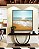 Quadro Quadrado Mar Turquesa Sol Claro Vivo Praia Canvas Moldura - Imagem 2