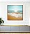 Quadro Quadrado Mar Turquesa Sol Claro Vivo Praia Canvas Moldura - Imagem 5