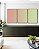 Trio de Quadros Abstrato Degradê Rosa Salmão Verde Menta Canvas Moldura - Imagem 4