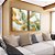 Duo de Quadros Abstrato Verde Dourado Branco Efeito Marmóre Canvas Moldura - Imagem 3