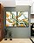 Duo de Quadros Abstrato Verde Dourado Branco Efeito Marmóre Canvas Moldura - Imagem 4