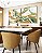 Duo de Quadros Quadrados Abstrato Verde Dourado Branco Efeito Marmóre Canvas Moldura - Imagem 2
