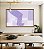 Quadro Horizontal Abstrato Listras Roxo Lavanda Geométrico Canvas Moldura - Imagem 1