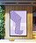 Quadro Vertical Abstrato Listras Roxo Lavanda Geométrico Canvas Moldura - Imagem 4