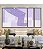 Trio de Quadros Estilizados Abstrato Listras Geométrico Roxo Lavanda Canvas Moldura - Imagem 3