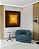 Quadro Quadrado Abstrato Geométrico Degradê Amarelo Ouro Chocolate Canvas Moldura - Imagem 5