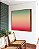 Quadro Quadrado Abstrato Degradê Turquesa Marfim Rosa Canvas Moldura - Imagem 2