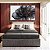 Trio de Quadros Estilizados Flor Abstrata Fumê Preto Dourado Branco Canvas Moldura - Imagem 5