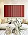 Quadro Horizontal Abstrato Degradê Listras Vermelho Carmim Salmão Canvas Moldura - Imagem 5