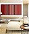 Trio de Quadros Abstrato Degradê Listras Vermelho Carmim Salmão Canvas Moldura - Imagem 3