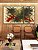 Trio de Quadros Estilizados Abstrato Verde Oliva Vermelho Carmim Efeito Pintura Canvas Moldura - Imagem 5