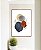 Quadro Vertical Abstrato Minimalista Formas Azul Terracota Canvas Moldura - Imagem 5
