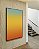 Quadro Vertical Abstrato Degradê Azul Amarelo Ouro Laranja Tangerina Canvas Moldura - Imagem 4