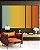 Trio de Quadros Estilizados Abstrato Degradê Azul Amarelo Ouro Laranja Tangerina Canvas Moldura - Imagem 4