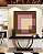Quadro Quadrado Geométrico Abstrato Rosa Antigo Marrom Areia Canvas Moldura - Imagem 1