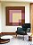 Quadro Quadrado Geométrico Abstrato Rosa Antigo Marrom Areia Canvas Moldura - Imagem 3