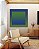 Quadro Quadrado Abstrato Geométrico Degradê Margem Azul Marinho Verde Esmeralda Canvas Moldura - Imagem 5