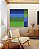 Quadro Quadrado Abstrato Degradê Geométrico Azul Marinho Verde Esmeralda Canvas Moldura - Imagem 5