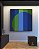 Quadro Quadrado Abstrato Geométrico Degradê Circulo Listras Azul Marinho Verde Esmeralda Canvas Moldura - Imagem 4