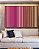 Trio de Quadros Estilizados Abstrato Degradê Listras Rosa Choque Bege Caramelo Canvas Moldura - Imagem 4